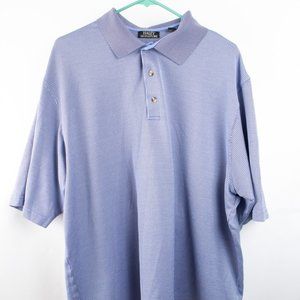 Haley Signature Men's 2XL XXL Polo Blue Pinecrest Lake Pocono Pennsylvania